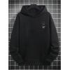 imageSOLY HUX Hoodies for Men Graphic Letter Print Oversized Sweatshirt Drop Shoulder Long Sleeve Pullover TopsBlack Graphic