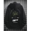 imageSOLY HUX Hoodies for Men Graphic Letter Print Oversized Sweatshirt Drop Shoulder Long Sleeve Pullover TopsBlack Graphic