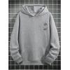 imageSOLY HUX Hoodies for Men Graphic Letter Print Oversized Sweatshirt Drop Shoulder Long Sleeve Pullover TopsGrey Graphic