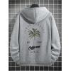 imageSOLY HUX Hoodies for Men Graphic Letter Print Oversized Sweatshirt Drop Shoulder Long Sleeve Pullover TopsGrey Graphic