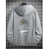 imageSOLY HUX Hoodies for Men Graphic Letter Print Oversized Sweatshirt Drop Shoulder Long Sleeve Pullover TopsLight Grey Graphic