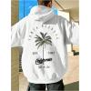 imageSOLY HUX Hoodies for Men Graphic Letter Print Oversized Sweatshirt Drop Shoulder Long Sleeve Pullover TopsWhite Letter Graphic