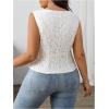 imageSOLY HUX Womens Plus Size Floral Lace Vest Shirts Button Down Elegant Work Office Tank TopsSolid Apricot