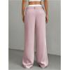 imageSOLY HUX Womens Striped Pants Color Block High Waisted Wide Leg Casual Work Office Long TrousersDusty Pink Striped
