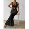 imageSOLY HUX Womens Two Piece Outfits Twist Front Halter Cami Tops and Skirt Summer SetPure Black