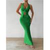 imageSOLY HUX Womens Two Piece Outfits Twist Front Halter Cami Tops and Skirt Summer SetPure Green