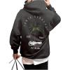 imageSOLY HUX Hoodies for Men Graphic Letter Print Oversized Sweatshirt Drop Shoulder Long Sleeve Pullover TopsDark Grey Graphic