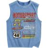 imageSOLY HUX Mens Vintage Graphic Tank Tops Summer Beach Sleeveless Tanks Vest Streetwear ShirtsBlue Graphic