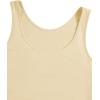 imageSOLY HUX Womens Plus Size 4 Packs Long Tank Tops Sleeveless Undershirts Layering Basic VestsWhite Beige Khaki Black