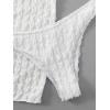 imageSOLY HUX Bikini Sets for Women 3 Piece Swimsuits Underwire Bikini Bathing Suit with Beach Skirt Cover UpWhite