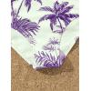 imageSOLY HUX Girls 4 Piece Swimsuits Tropical Print Halter Bikini Set Bathing Suits with Kimono and Cover Up PantsMauve Purple and White