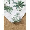 imageSOLY HUX Girls 4 Piece Swimsuits Tropical Print Halter Bikini Set Bathing Suits with Kimono and Cover Up PantsWhite and Green