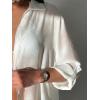 imageSOLY HUX Swim Cover Up for Women Long Sleeve Button Down Sheer Kimono Beach Cover UpPure White