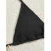 imageSOLY HUX Womens 3 Piece Swimsuit Fishnet Halter Triangle String Bikini Set Bathing Suit with Cover Up Beach SkirtSolid Black