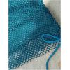 imageSOLY HUX Womens 3 Piece Swimsuit Fishnet Halter Triangle String Bikini Set Bathing Suit with Cover Up Beach SkirtSolid Blue