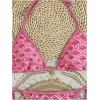 imageSOLY HUX Womens Bathing Suits Allover Print Halter Triangle Tie Side Bikini Sets Two Piece SwimsuitPink Printed