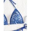 imageSOLY HUX Womens Halter Bikini Sets Floral Print Sexy Swimsuits 2 Piece Triangle Bathing SuitsBlue Paisley