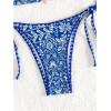 imageSOLY HUX Womens Halter Bikini Sets Floral Print Sexy Swimsuits 2 Piece Triangle Bathing SuitsBlue Paisley