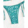 imageSOLY HUX Womens Halter Bikini Sets Floral Print Sexy Swimsuits 2 Piece Triangle Bathing SuitsGreen Paisley