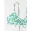 imageSOLY HUX Womens Spaghetti Strap Floral Print Bikini Bathing Suit 2 Piece SwimsuitsGreen Printed