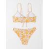 imageSOLY HUX Womens Spaghetti Strap Floral Print Bikini Bathing Suit 2 Piece SwimsuitsMulti Floral Print