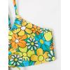 imageSOLY HUX Womens Spaghetti Strap Floral Print Bikini Bathing Suit 2 Piece SwimsuitsMulti Floral Printed