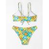 imageSOLY HUX Womens Spaghetti Strap Floral Print Bikini Bathing Suit 2 Piece SwimsuitsMulti Floral Printed
