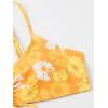 imageSOLY HUX Womens Spaghetti Strap Floral Print Bikini Bathing Suit 2 Piece SwimsuitsMulti Floral Yellow