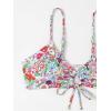 imageSOLY HUX Womens Spaghetti Strap Floral Print Bikini Bathing Suit 2 Piece SwimsuitsMulti Flower