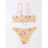 imageSOLY HUX Womens Spaghetti Strap Floral Print Bikini Bathing Suit 2 Piece SwimsuitsMulti Print Floral