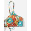 imageSOLY HUX Womens Spaghetti Strap Floral Print Bikini Bathing Suit 2 Piece SwimsuitsMulticoloured Floral
