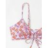 imageSOLY HUX Womens Spaghetti Strap Floral Print Bikini Bathing Suit 2 Piece SwimsuitsMulticoloured Flower