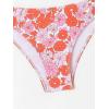 imageSOLY HUX Womens Spaghetti Strap Floral Print Bikini Bathing Suit 2 Piece SwimsuitsOrange Flower