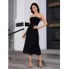 imageSOLY HUX Womens Strapless Midi Dress Tube Top Off Shoulder Sleeveless Fitted Cocktail Club Party Formal Long DressesBlack