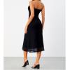 imageSOLY HUX Womens Strapless Midi Dress Tube Top Off Shoulder Sleeveless Fitted Cocktail Club Party Formal Long DressesBlack