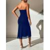 imageSOLY HUX Womens Strapless Midi Dress Tube Top Off Shoulder Sleeveless Fitted Cocktail Club Party Formal Long DressesPlain Navy Blue