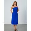 imageSOLY HUX Womens Strapless Midi Dress Tube Top Off Shoulder Sleeveless Fitted Cocktail Club Party Formal Long DressesRoyal Blue