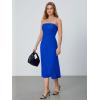 imageSOLY HUX Womens Strapless Midi Dress Tube Top Off Shoulder Sleeveless Fitted Cocktail Club Party Formal Long DressesRoyal Blue