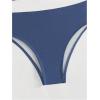 imageSOLY HUX Womens Twist One Shoulder Bathing Suit High Waisted Bikini Sets Two Piece SwimsuitPure Dusty Blue