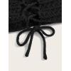 imageSOLY HUX Womens Crochet Halter Crop Tops Summer Sexy Knitted V Neck Sleeveless Camisole Y2K TopSolid Black