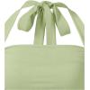 imageSOLY HUX Womens Ruched Halter Y2K Crop Tops Tie Back Sleeveless Slim Fit Cami TopsPlain Mint Green