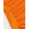 imageSOLY HUX Womens Ruched Halter Y2K Crop Tops Tie Back Sleeveless Slim Fit Cami TopsPlain Orange