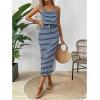 imageSOLY HUX Womens Striped Cami Dress Drawstring Split Hem Spaghetti Strap Midi DressesDark Blue Striped