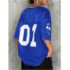 imageSOLY HUX Jersey Shirts for Women Y2k Graphic Number Oversized Tees V Neck Half Sleeve Cute Soccer Streetwear T Shirt TopsRoyal Blue Number
