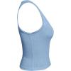 imageSOLY HUX Womens Letter Print Crop Tops Notched Neck Sleeveless Summer Y2k Tank TopBlue Letter