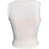imageSOLY HUX Womens Letter Print Crop Tops Notched Neck Sleeveless Summer Y2k Tank TopWhite Letter