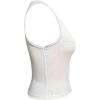imageSOLY HUX Womens Letter Print Crop Tops Notched Neck Sleeveless Summer Y2k Tank TopWhite Letter