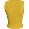 imageSOLY HUX Womens Letter Print Crop Tops Notched Neck Sleeveless Summer Y2k Tank TopYellow Letter