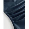 imageSOLY HUX Womens PU Leather Tube Top Strapless Ruched Asymmetrical Bandeau Tops Rave Concert OutfitDark Blue