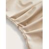 imageSOLY HUX Womens PU Leather Tube Top Strapless Ruched Asymmetrical Bandeau Tops Rave Concert OutfitPure Apricot